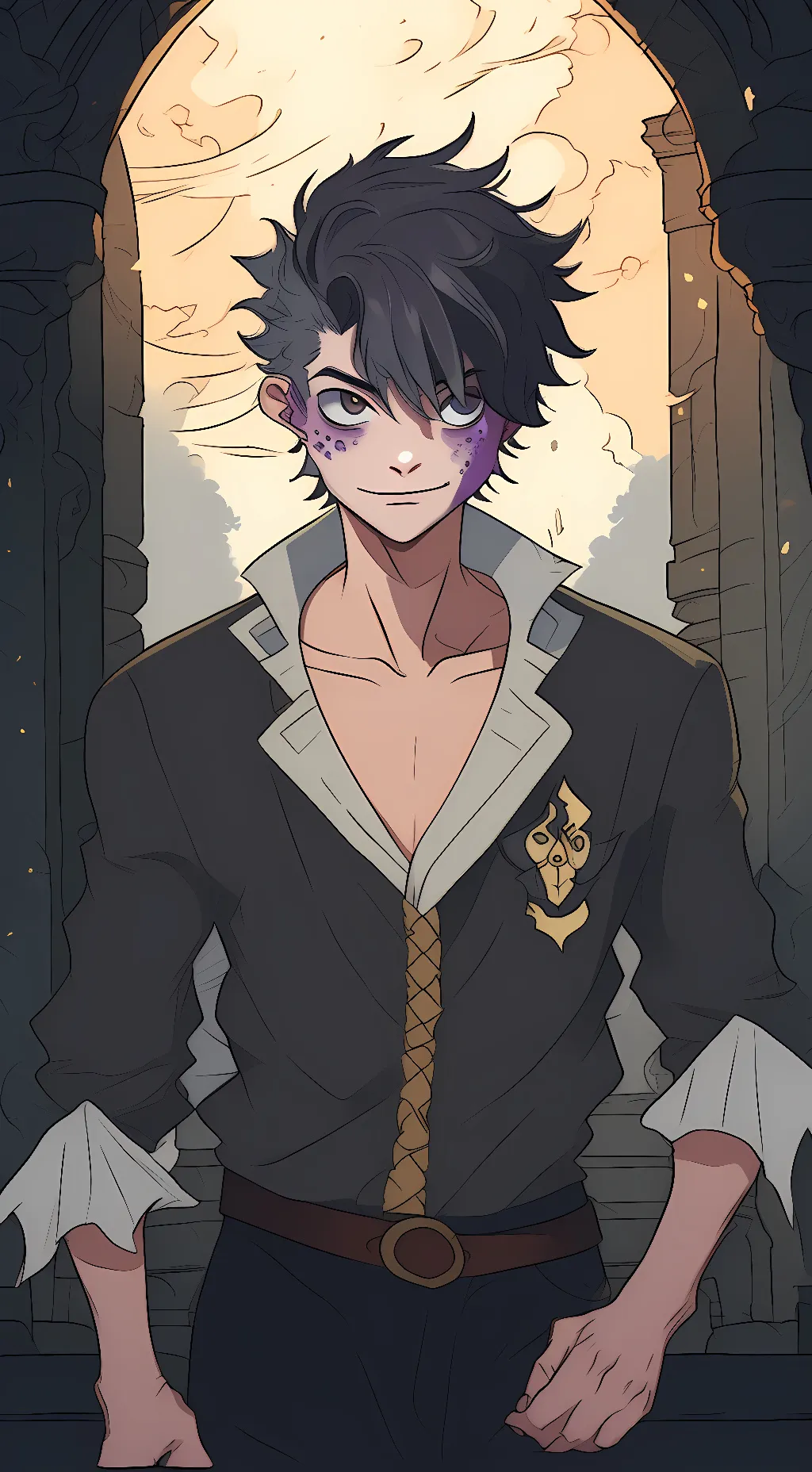 ai character: Dabi background