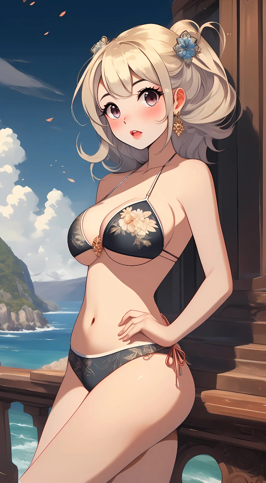 ai character: Tiki Hamada background