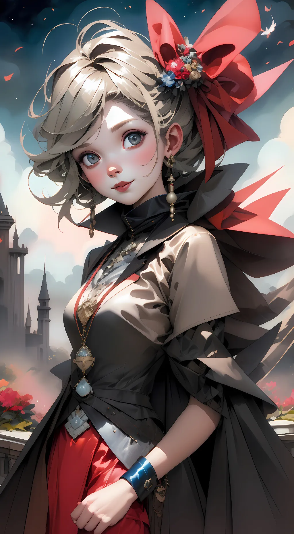 ai character: Halloween Hebe background