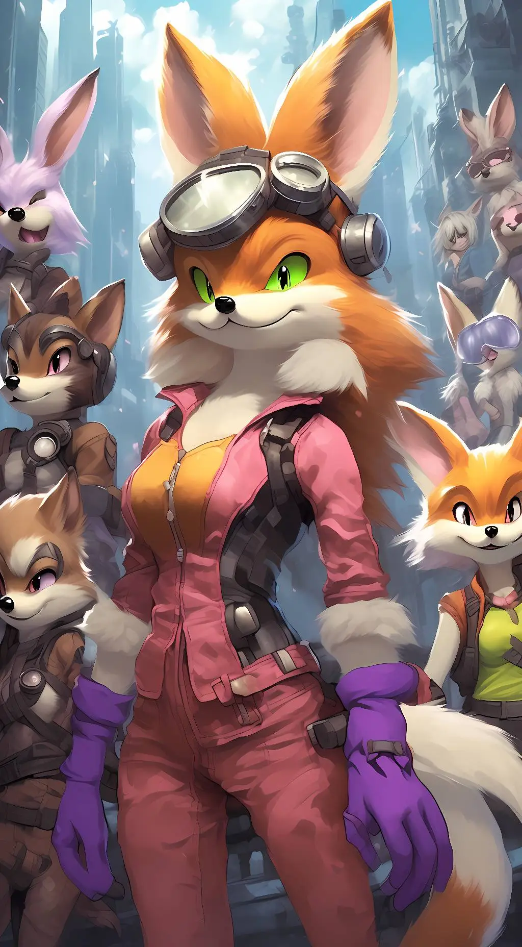 ai character: virtual world VR background