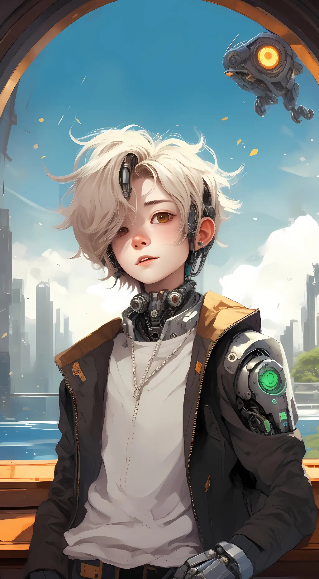 ai character: blake background