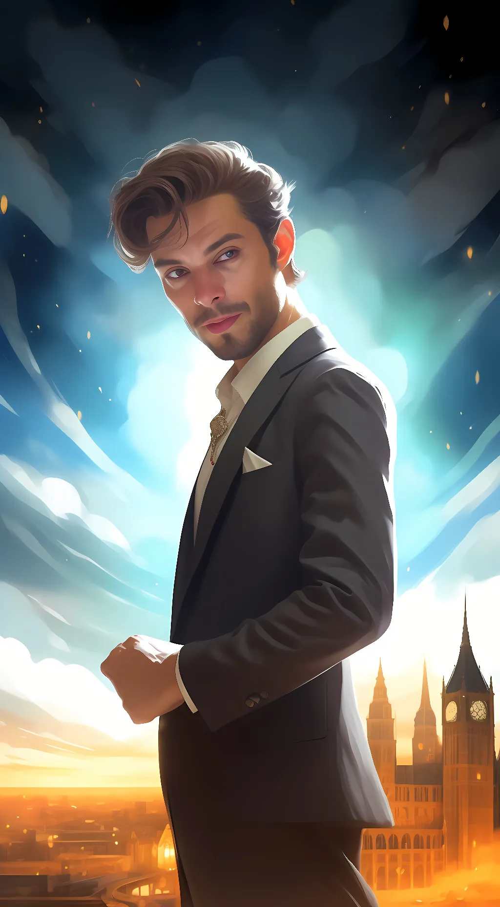 ai character: Mix background