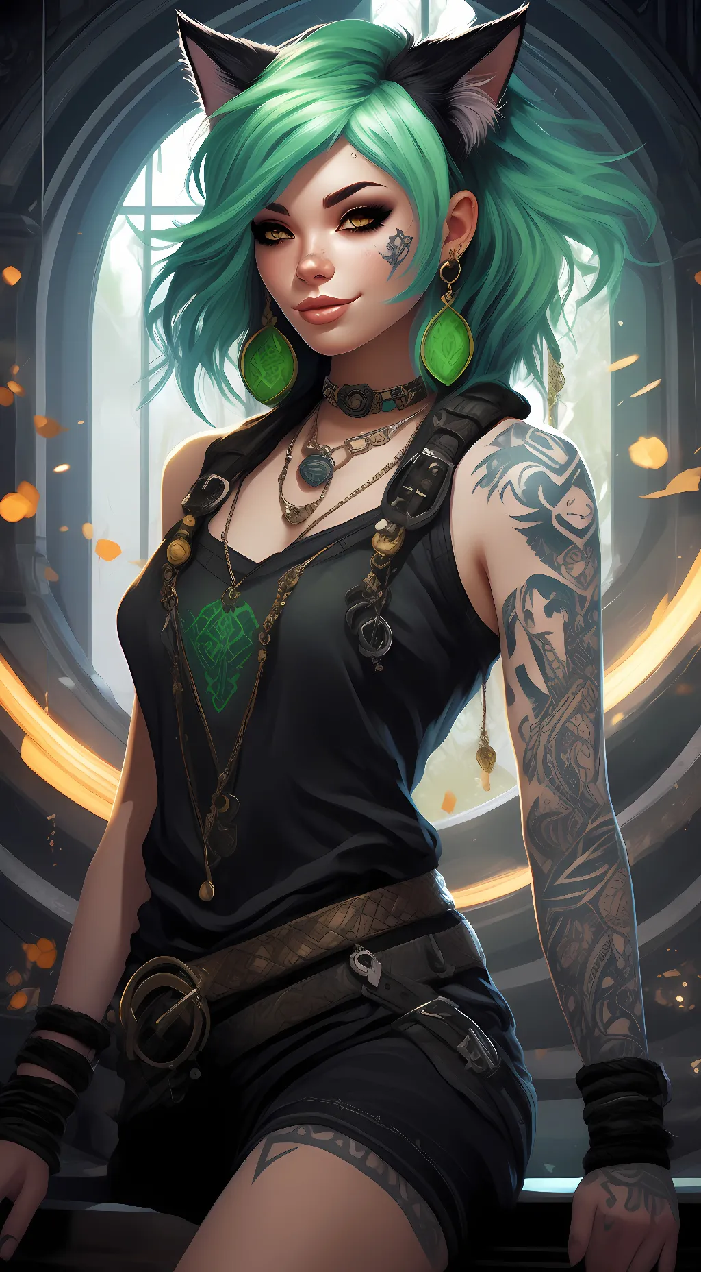 ai character: ivy  background