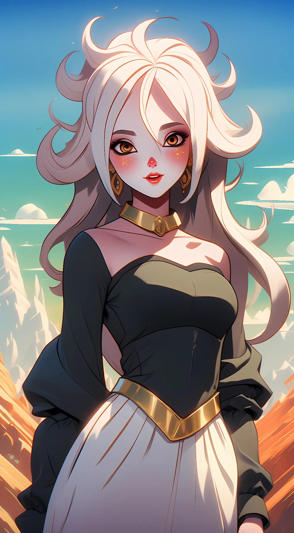 ai character: Android 21 background