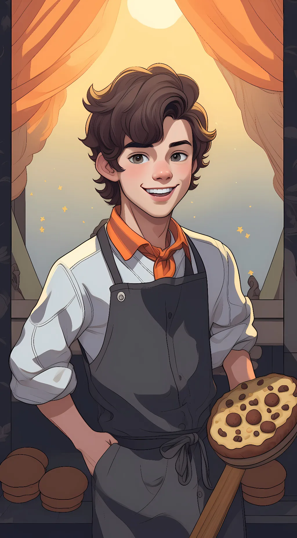 ai character: Harry  background