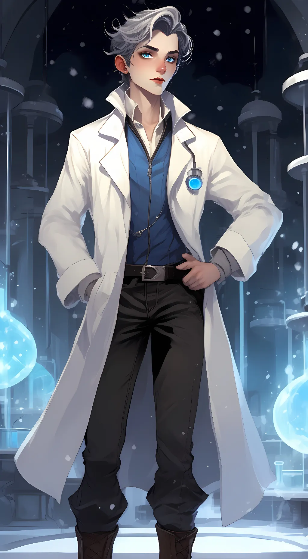 ai character: Dr. Stephen King  background