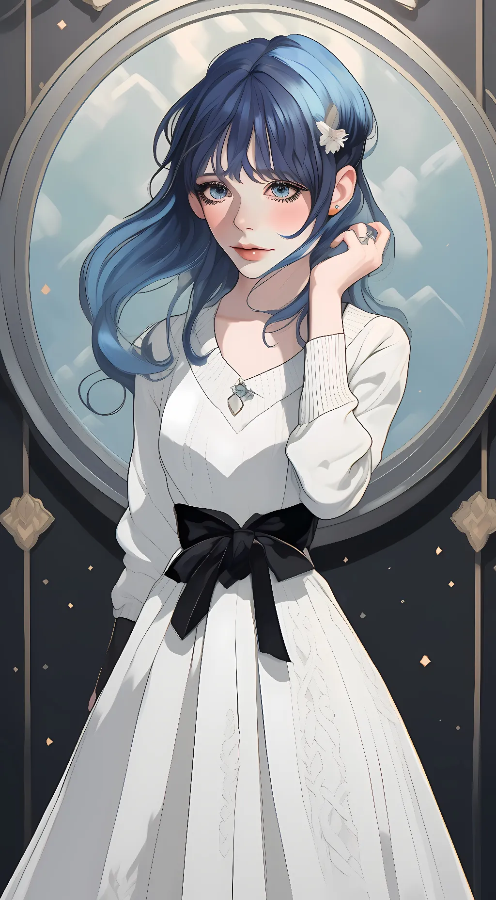 ai character: Luna  background