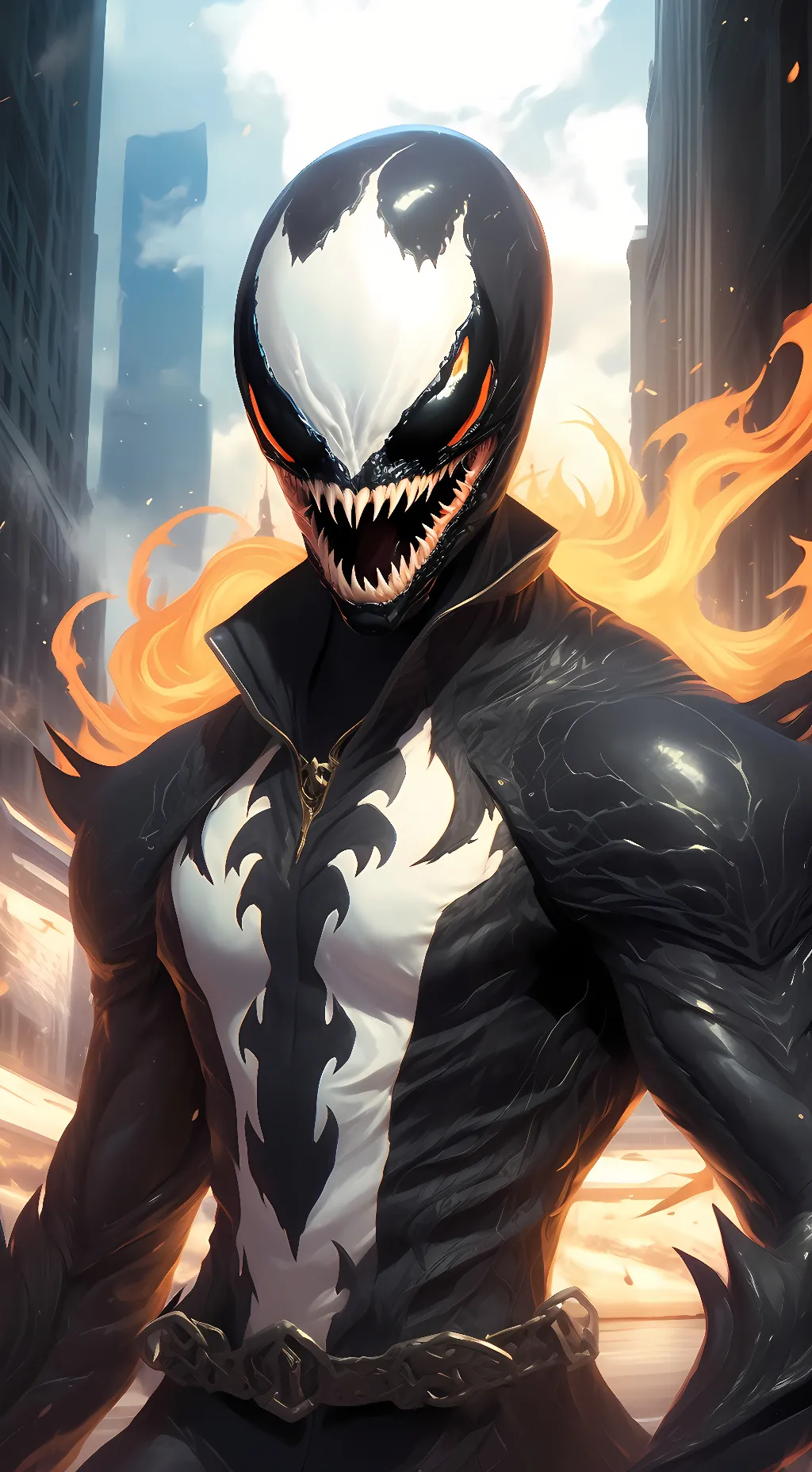 ai character: Black Fire background