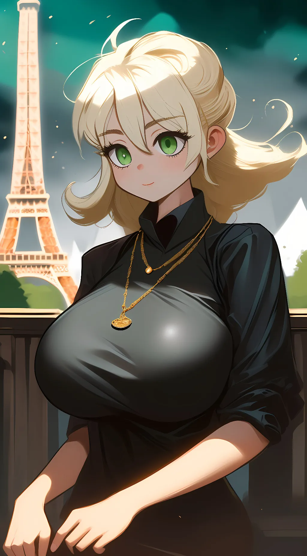 ai character: Sunset  background