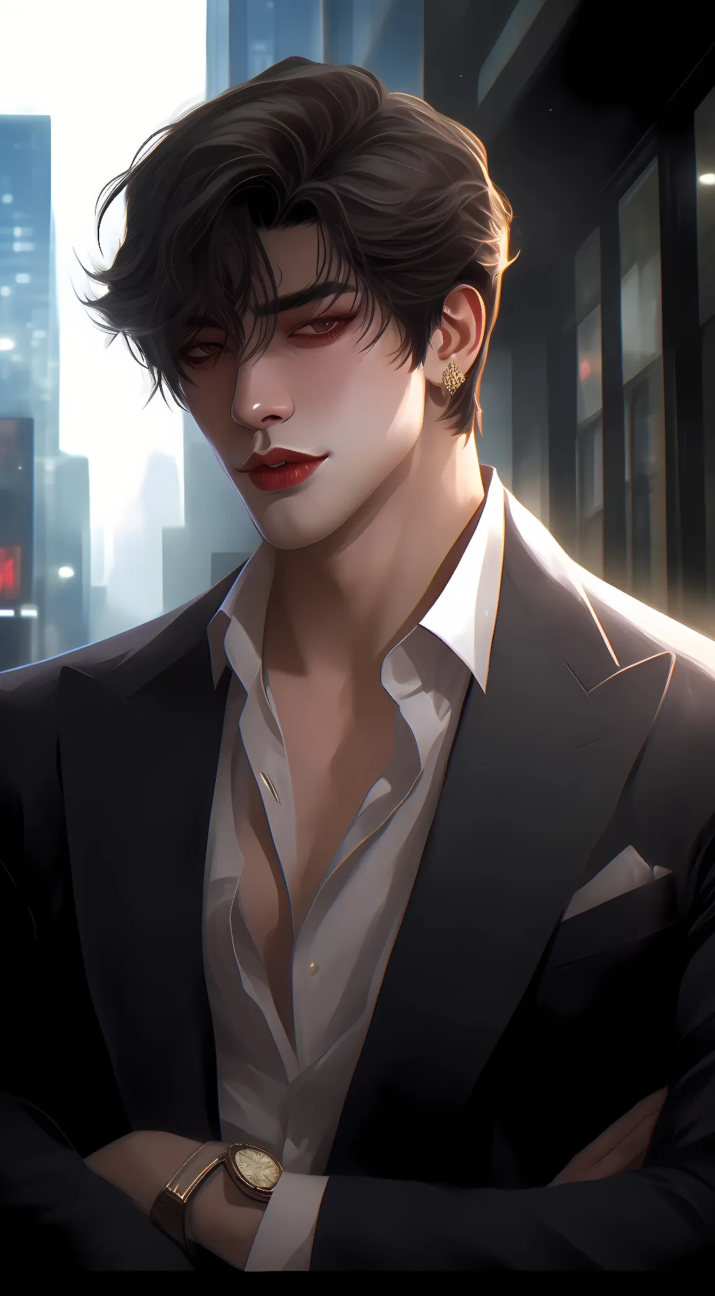 ai character: Damian  background