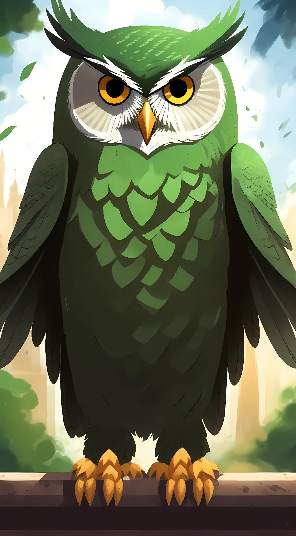 ai character: <Duolingo> background