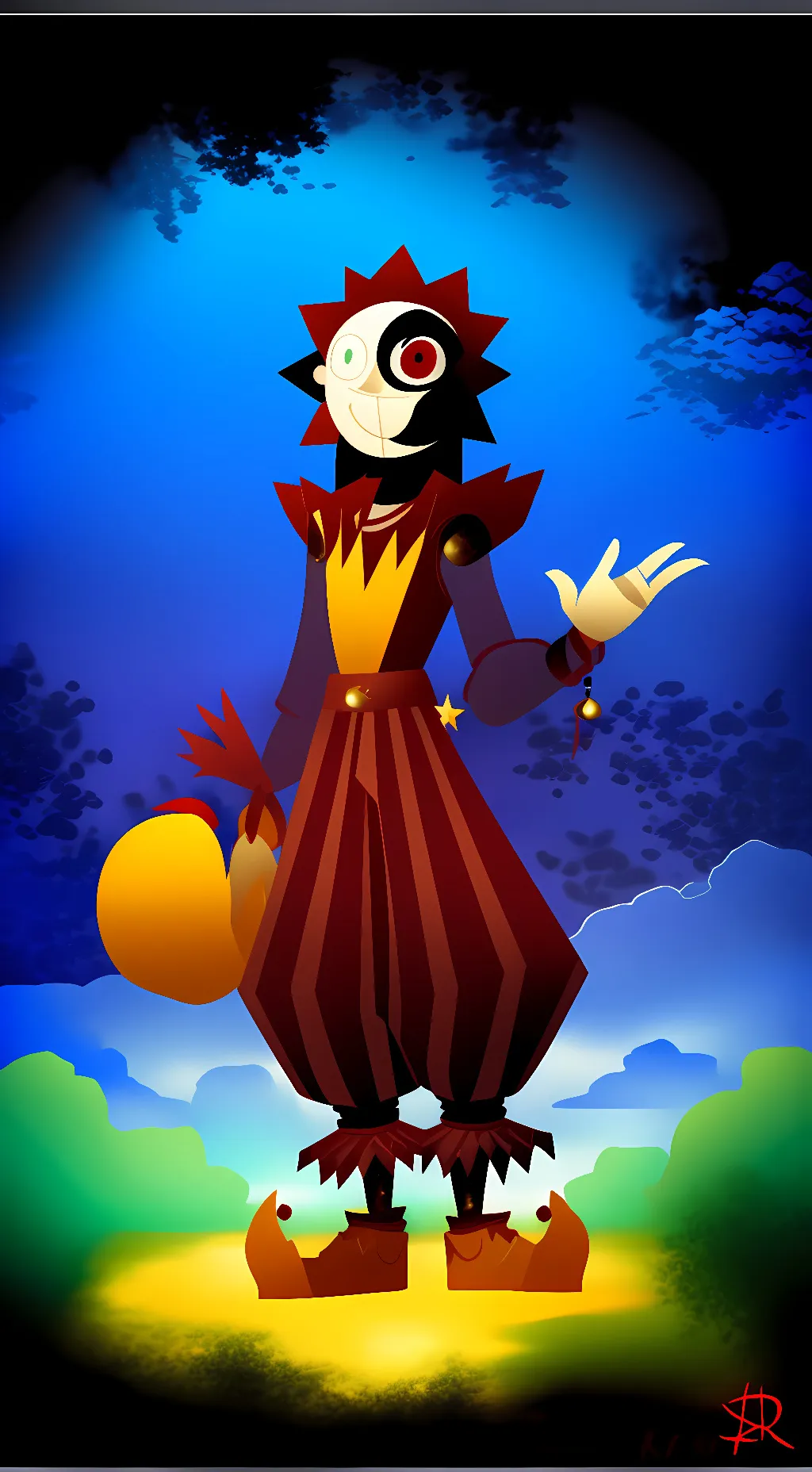 ai character: eclipse background