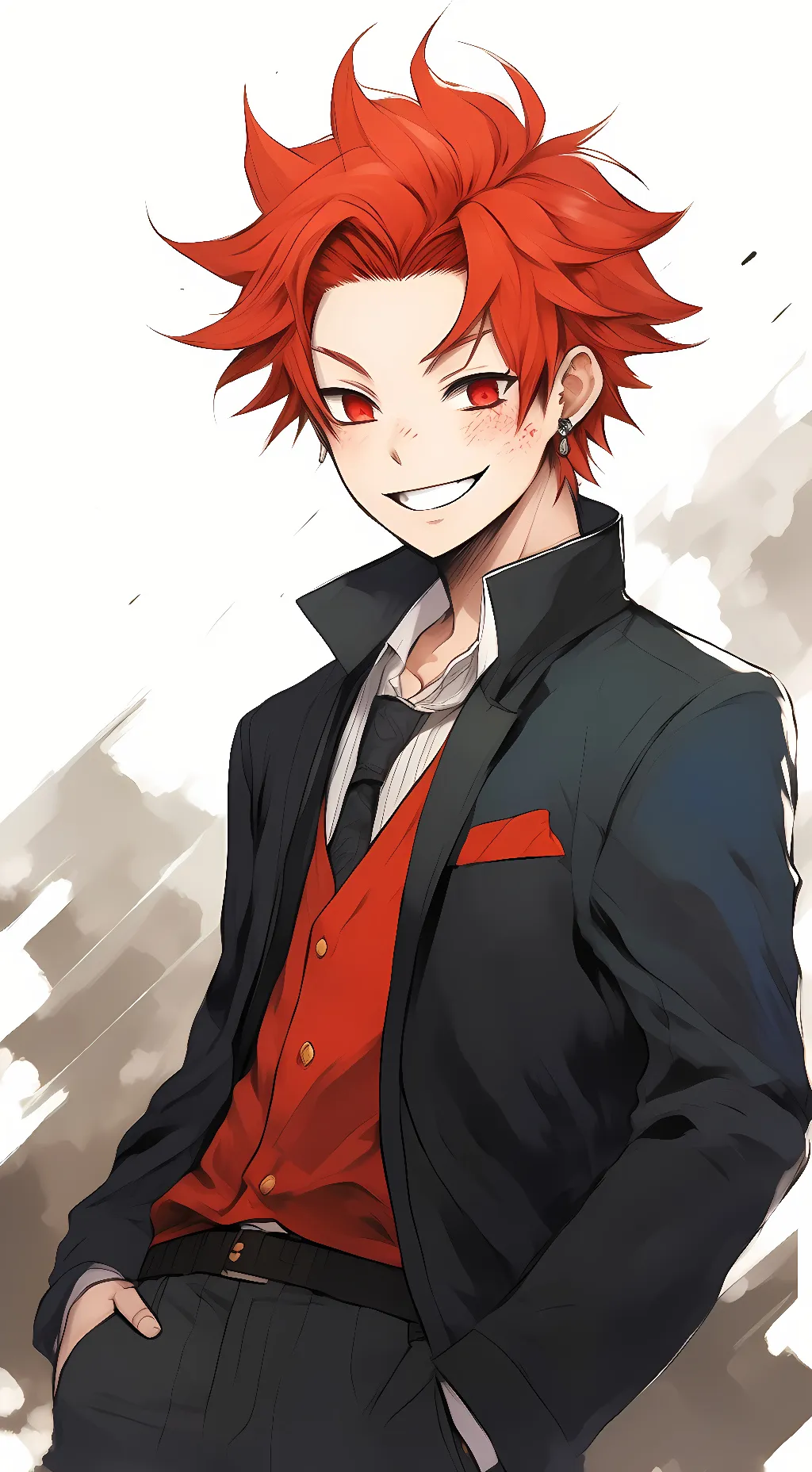 ai character: Ejiro kirishima  background