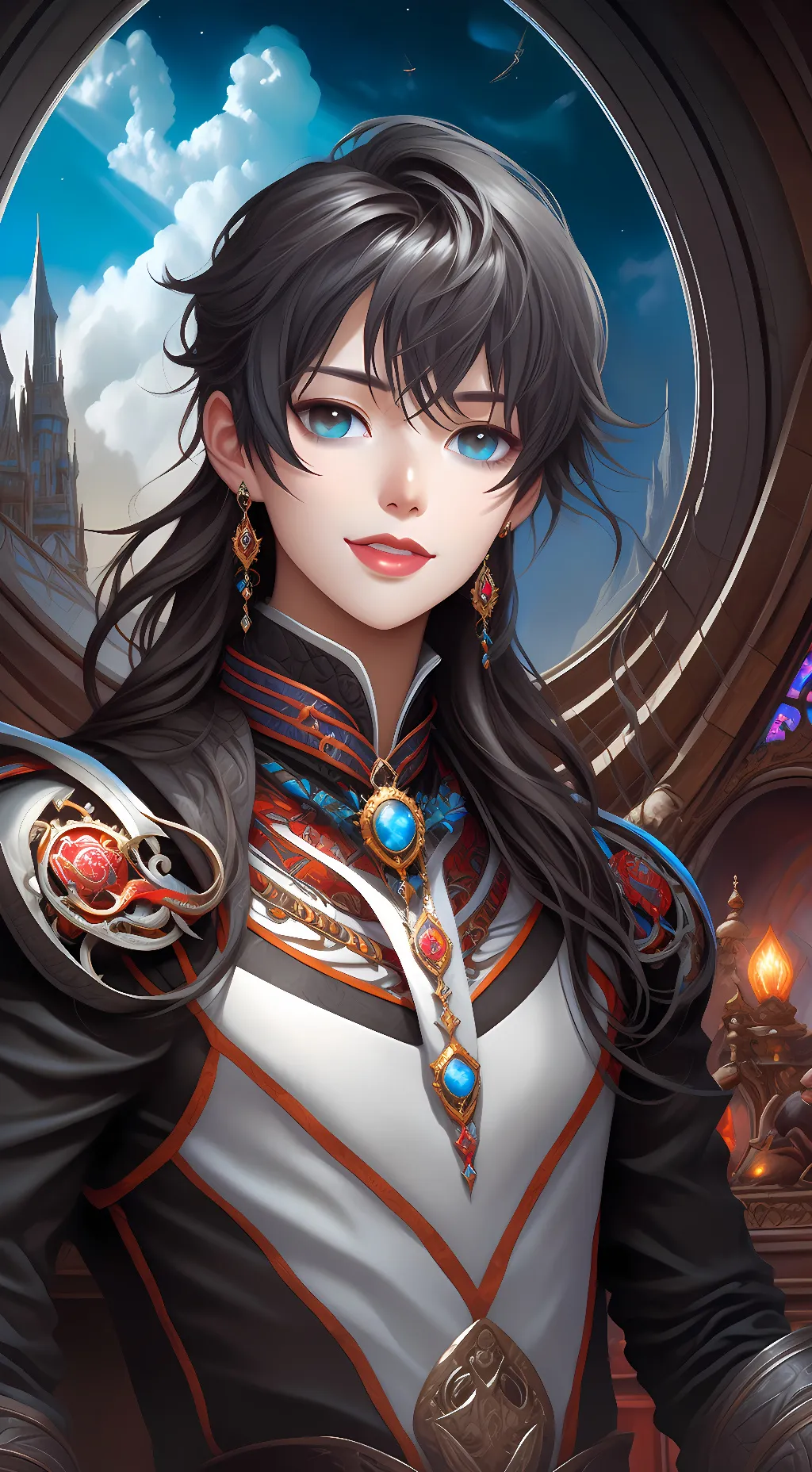 ai character: kight Andrew  background