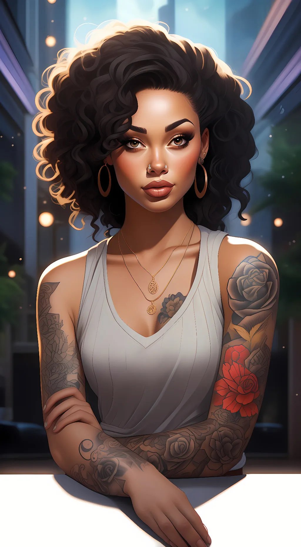 ai character: Kayla  background