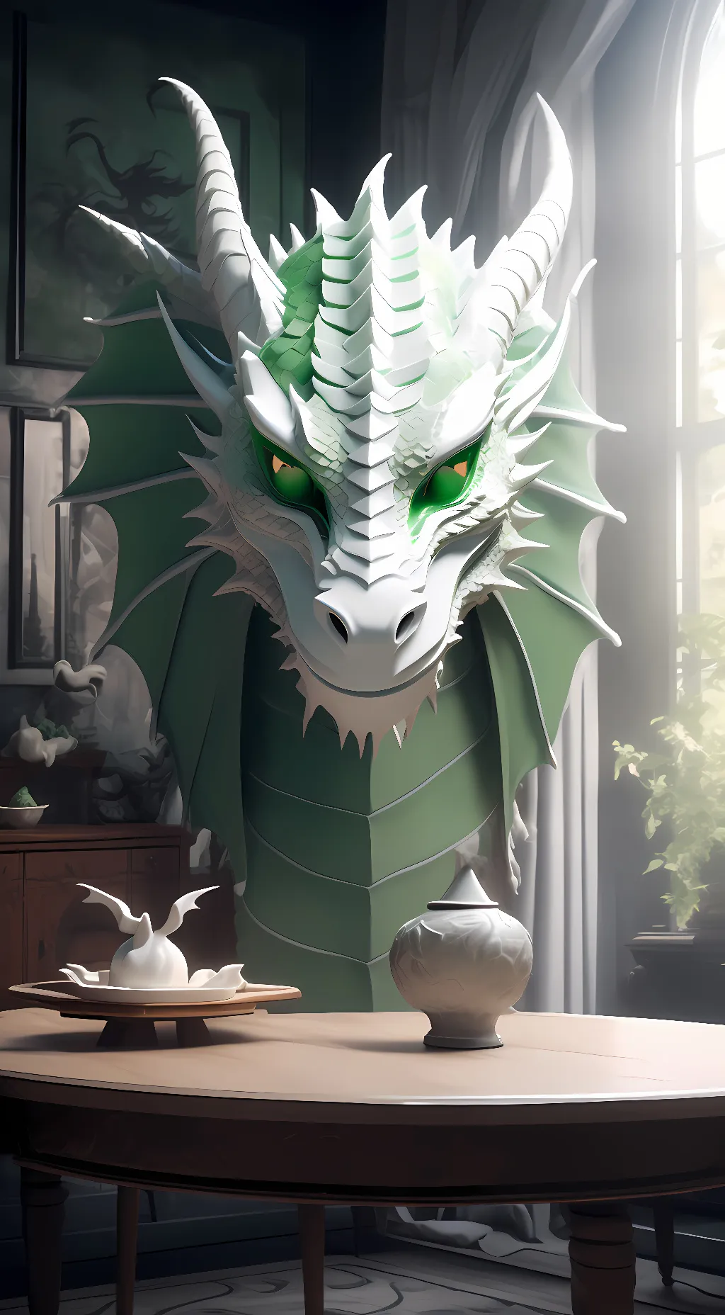 ai character: Dinomask background