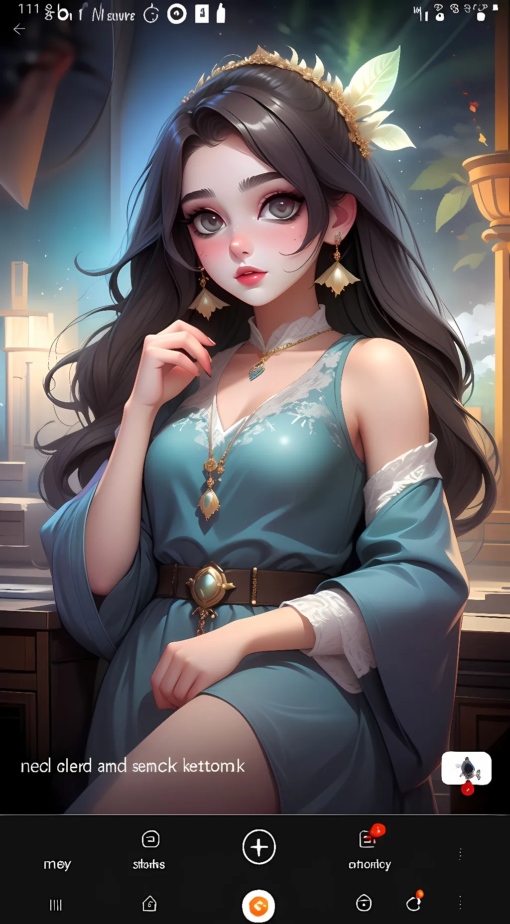 ai character: luna background