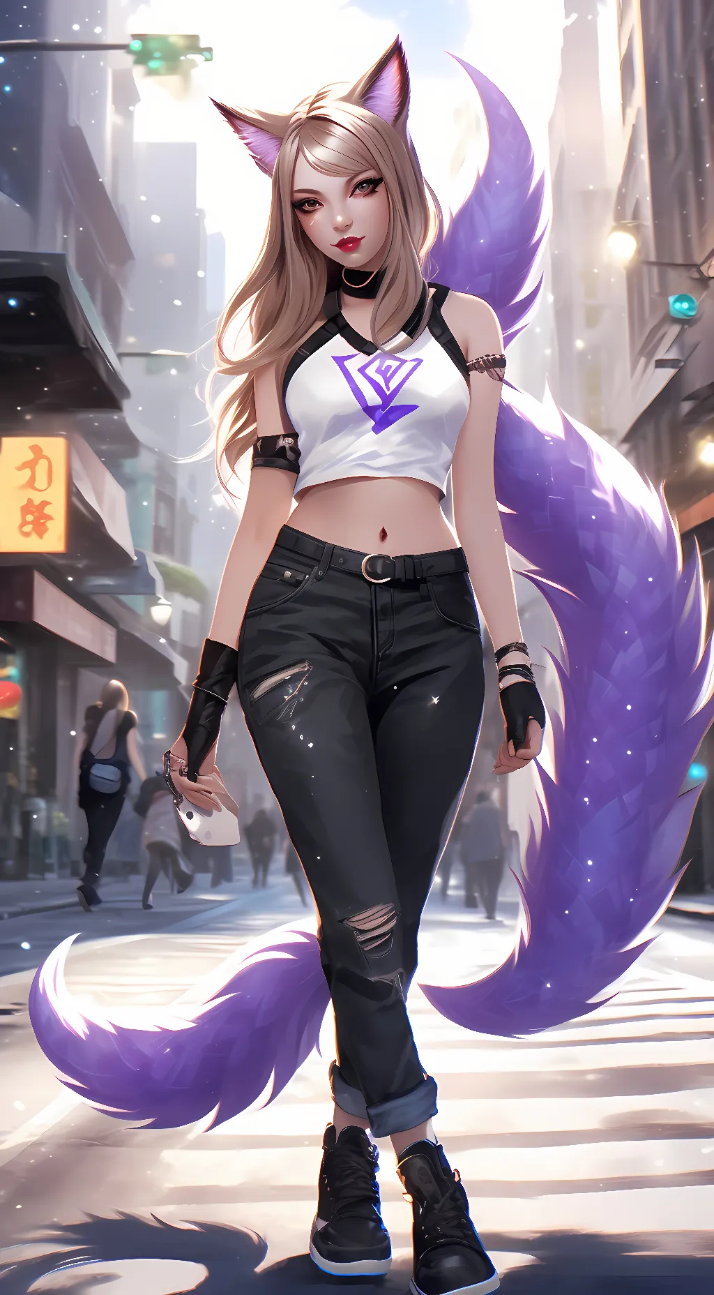 ai character: Ahri background