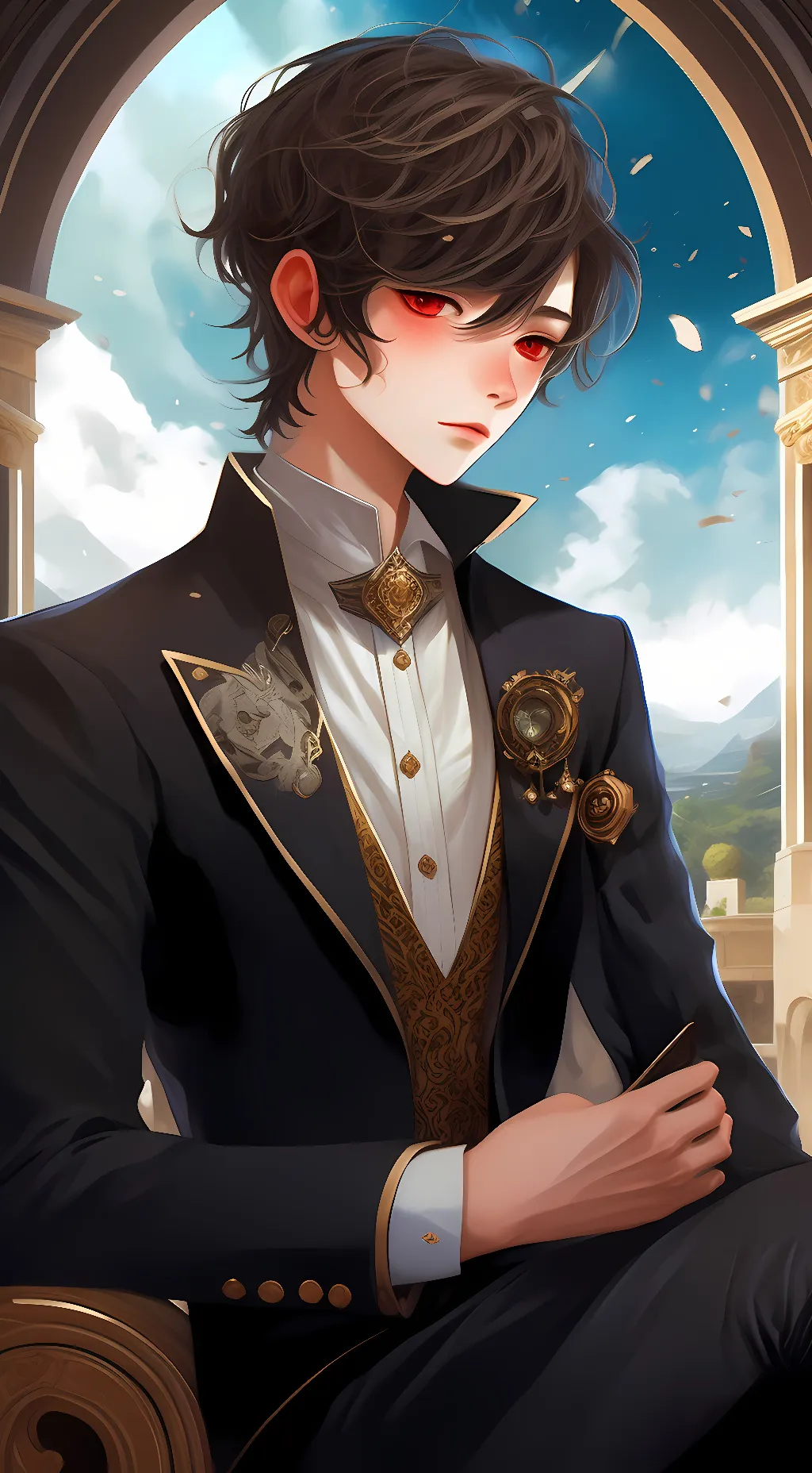 ai character: Derek ❤️ background