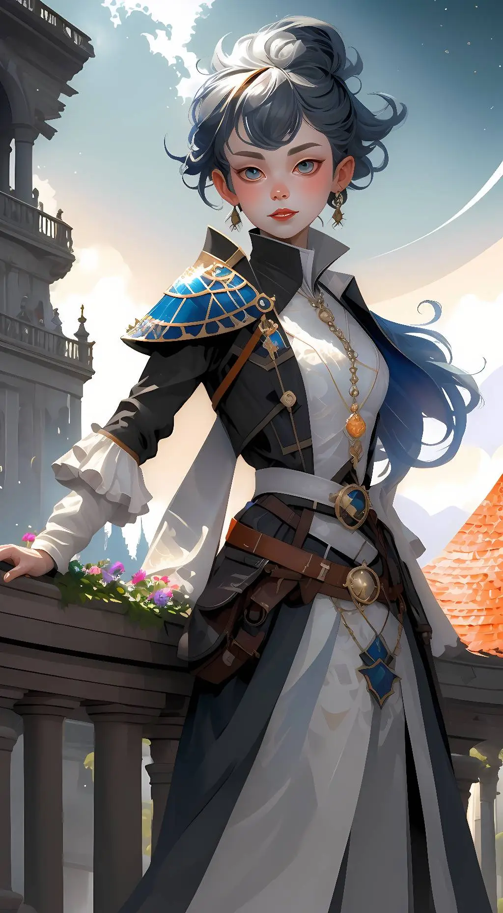 ai character: goofy makiko fox  background