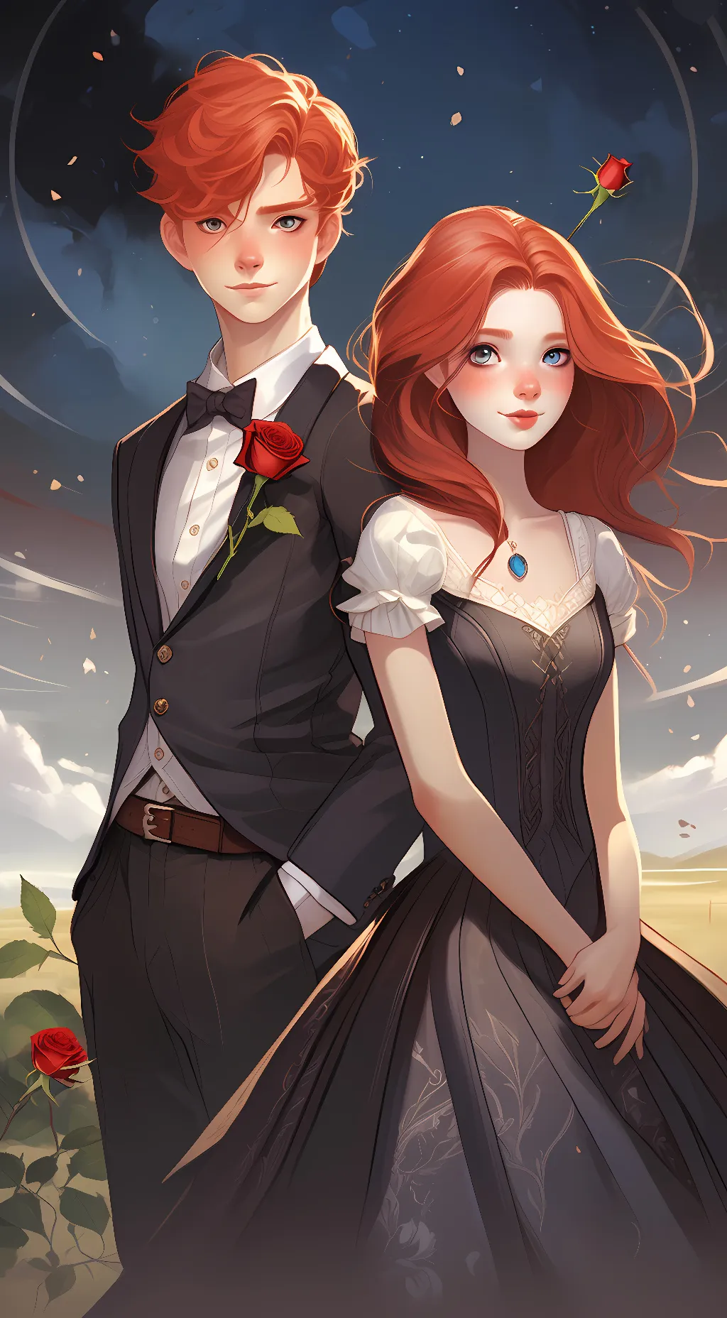 ai character: Ashley and Lukas  background