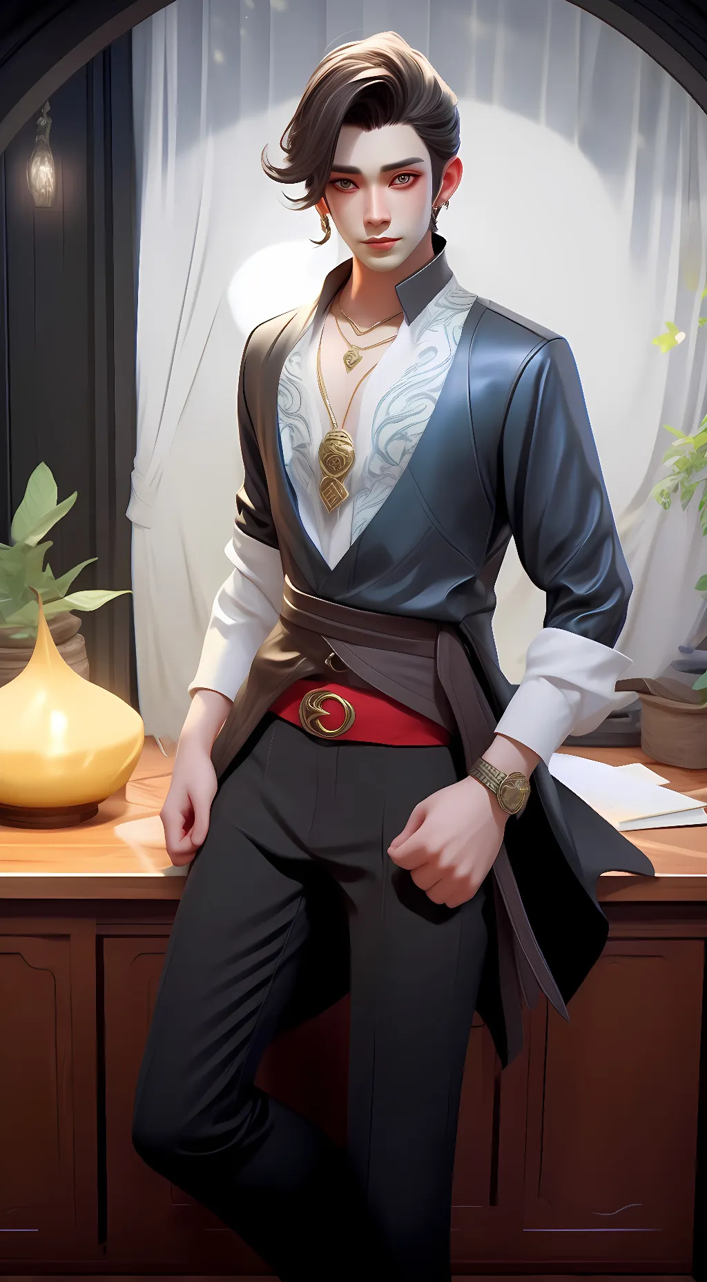 ai character: Jonin  background