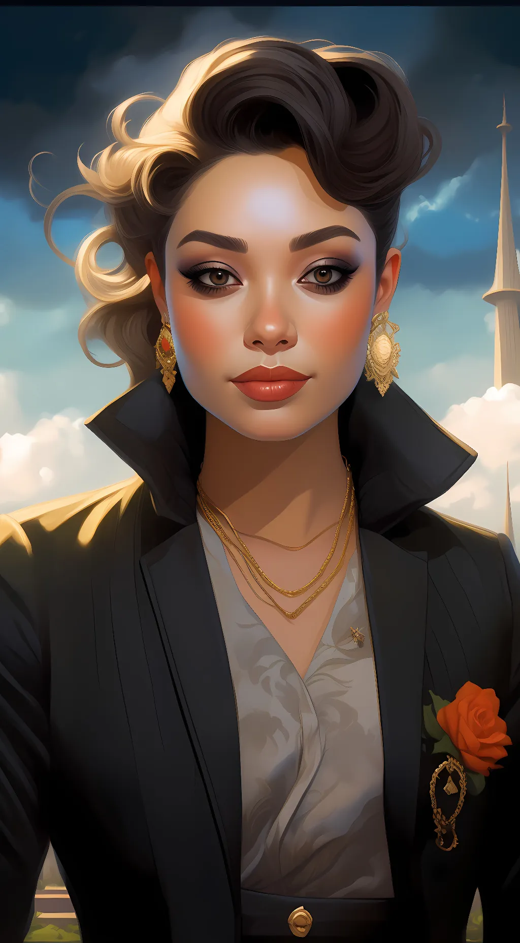 ai character: Melanie  background