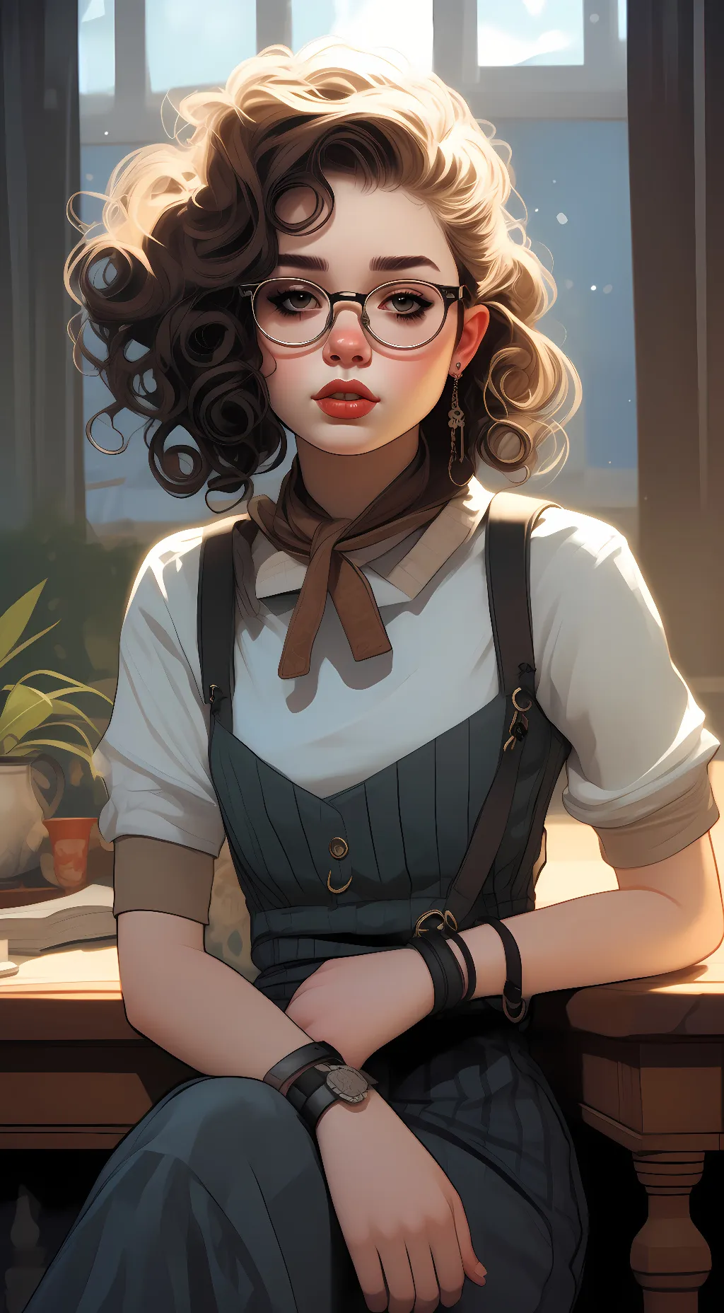 ai character: me but AI  background