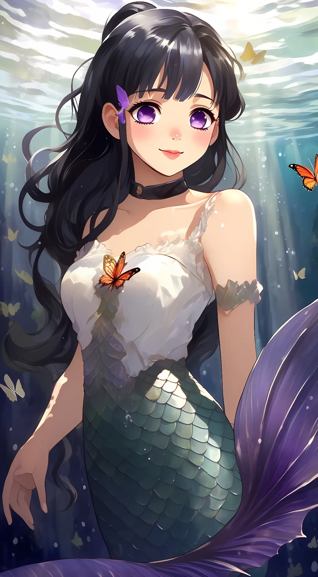 ai character: Mermaid Kanao background