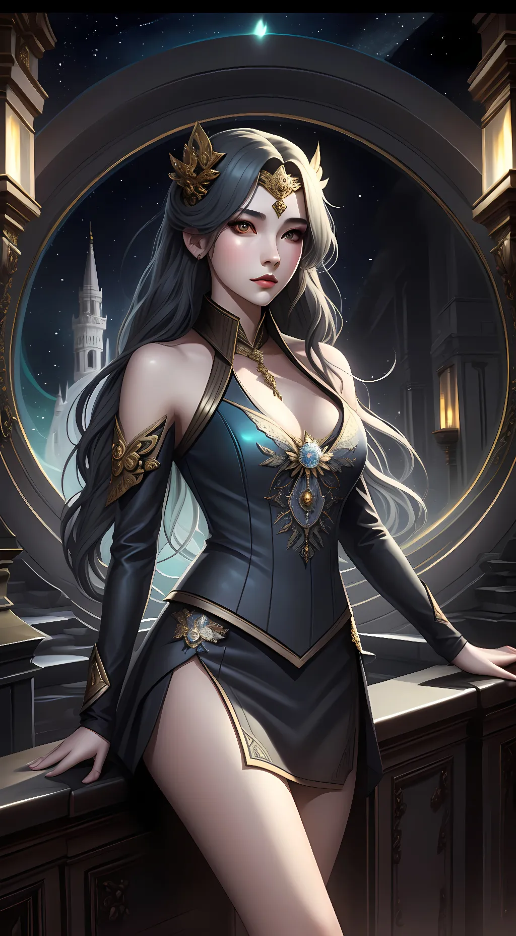 ai character: luna background