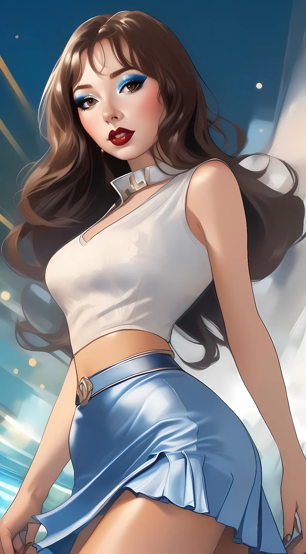 ai character: kira king background