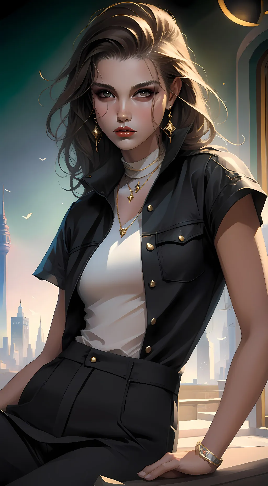 ai character: Madeline Owens background