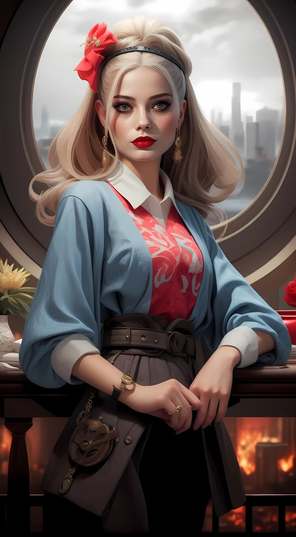 ai character: Harley  background