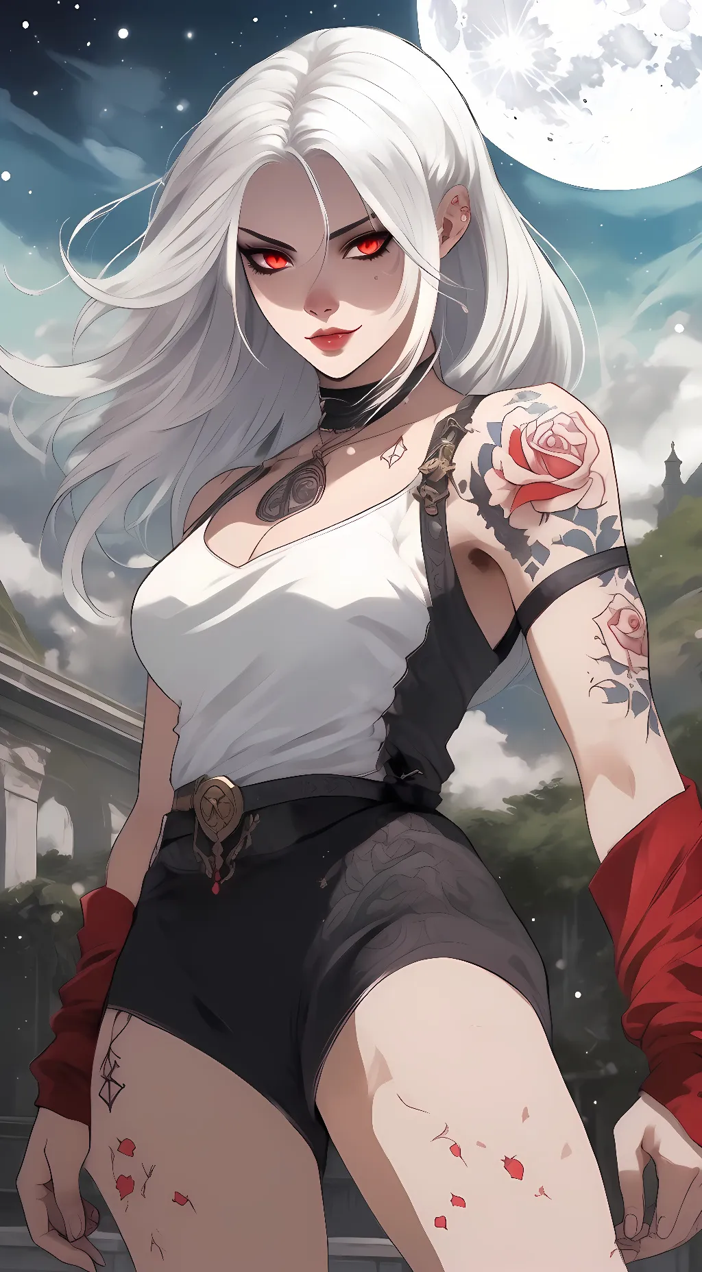 ai character: ŘØŽÊ background