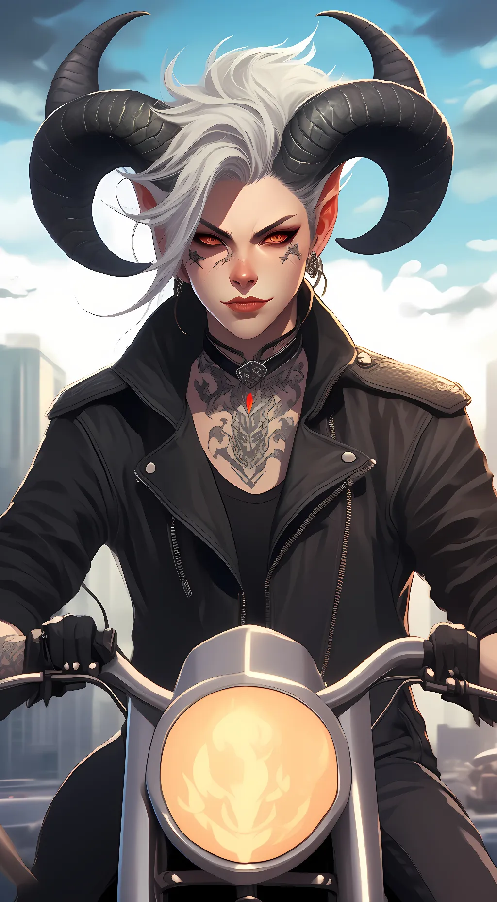 ai character: Jazmine Demon background