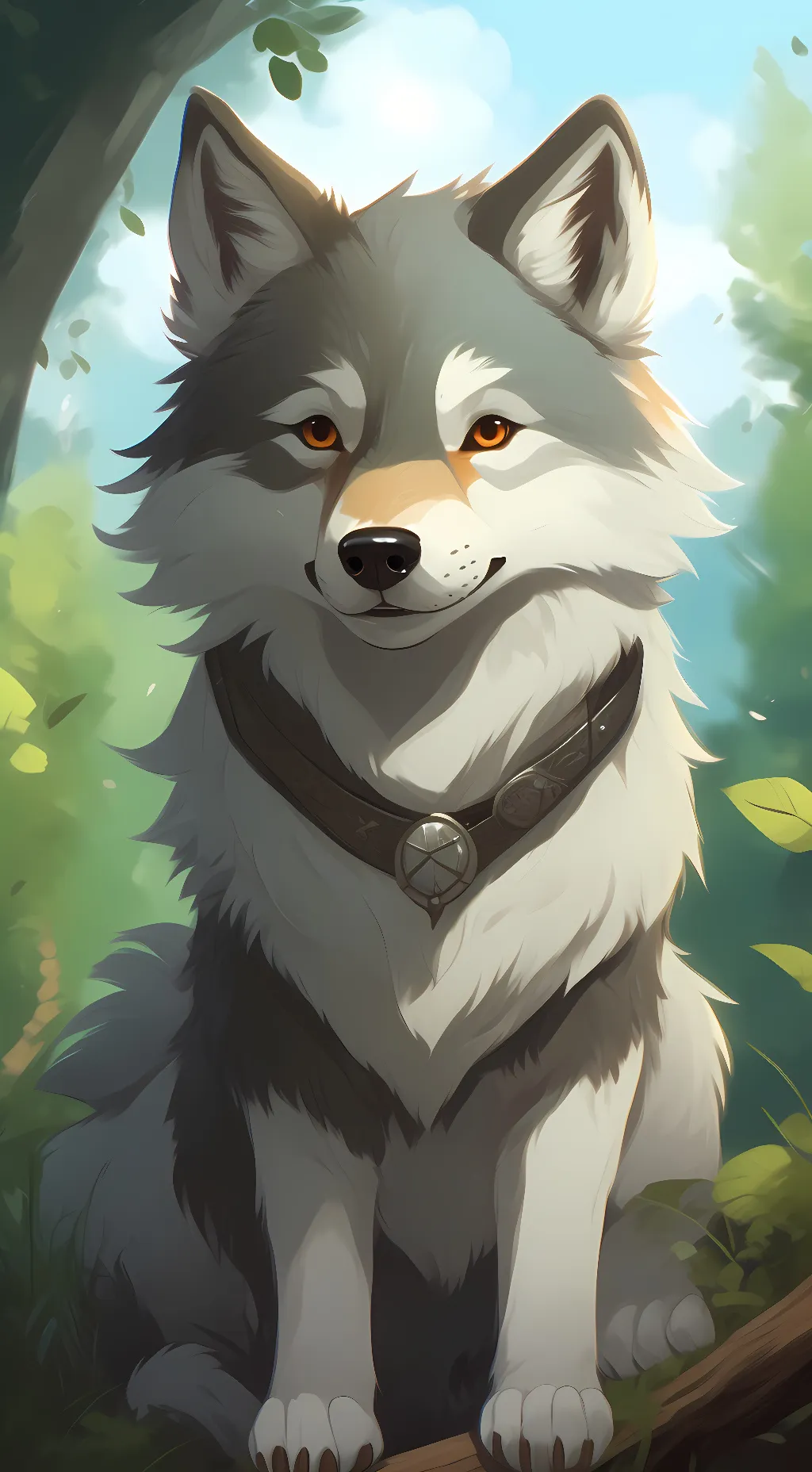 ai character: Wolf! background