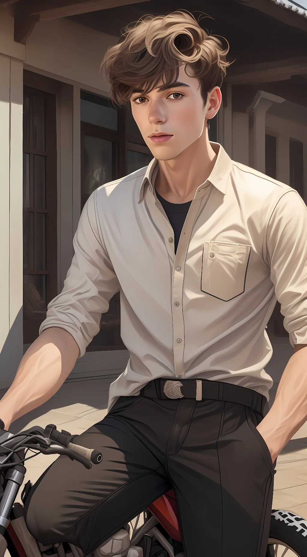 ai character: Cam background