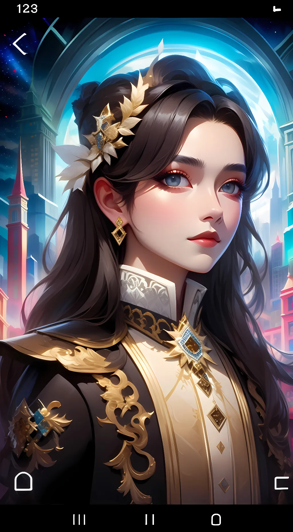 ai character: Rose background