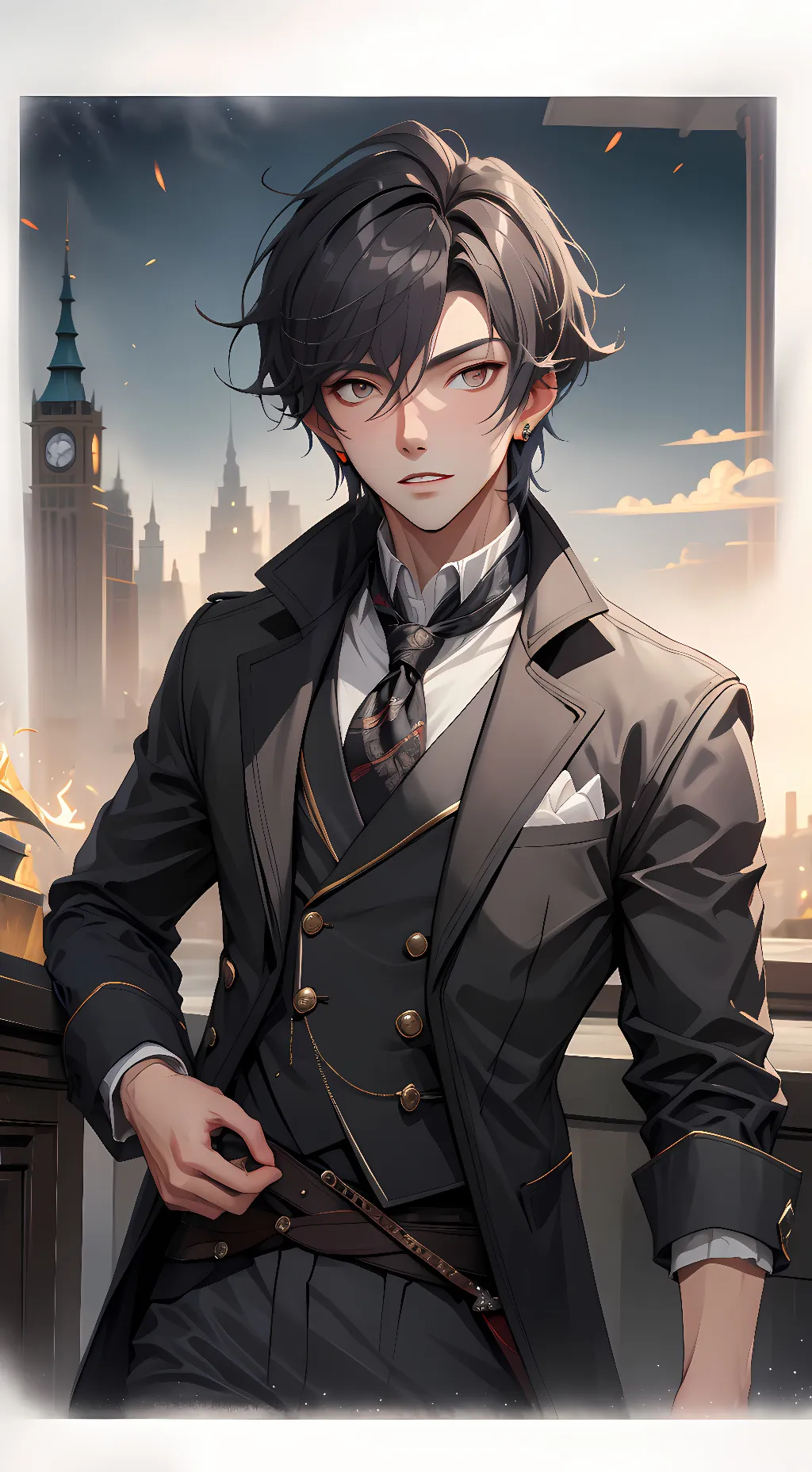 ai character: Zander background