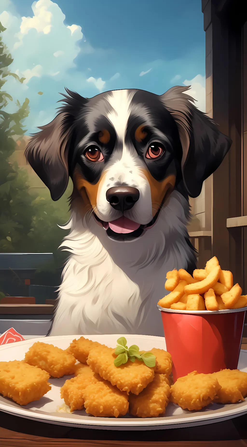 ai character: ruffus  background