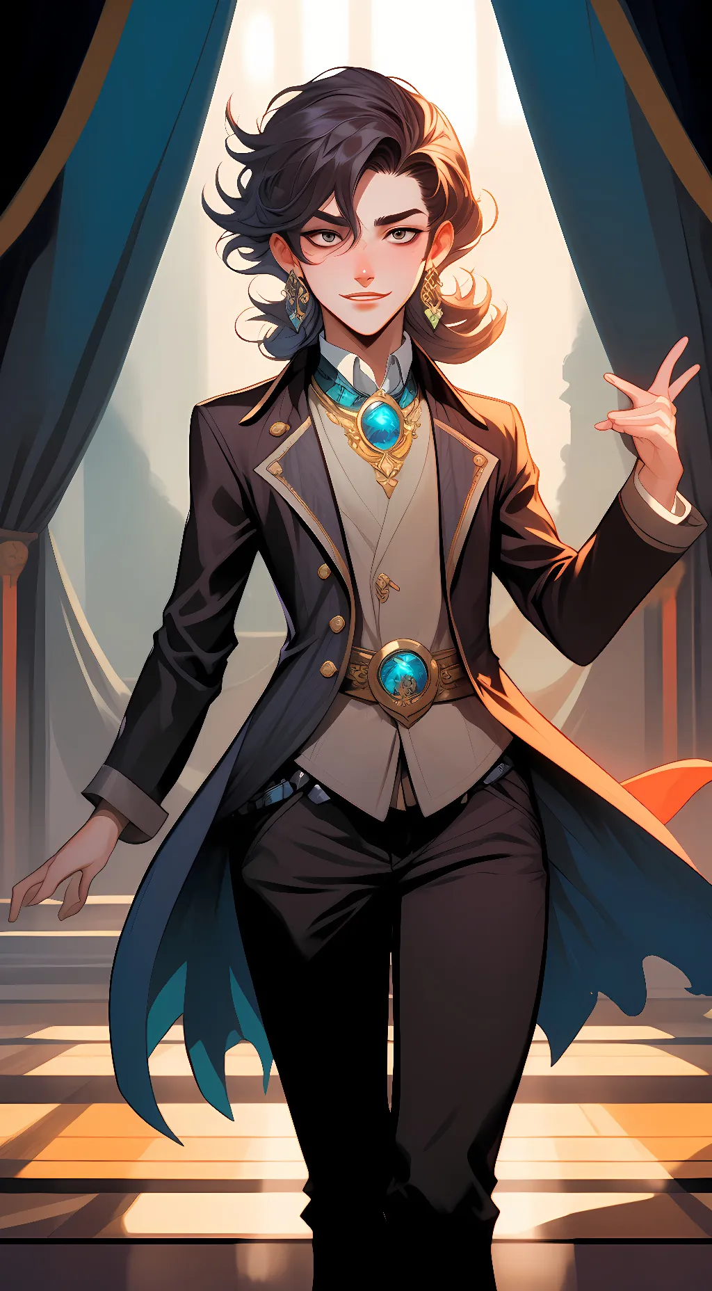 ai character: gandia background