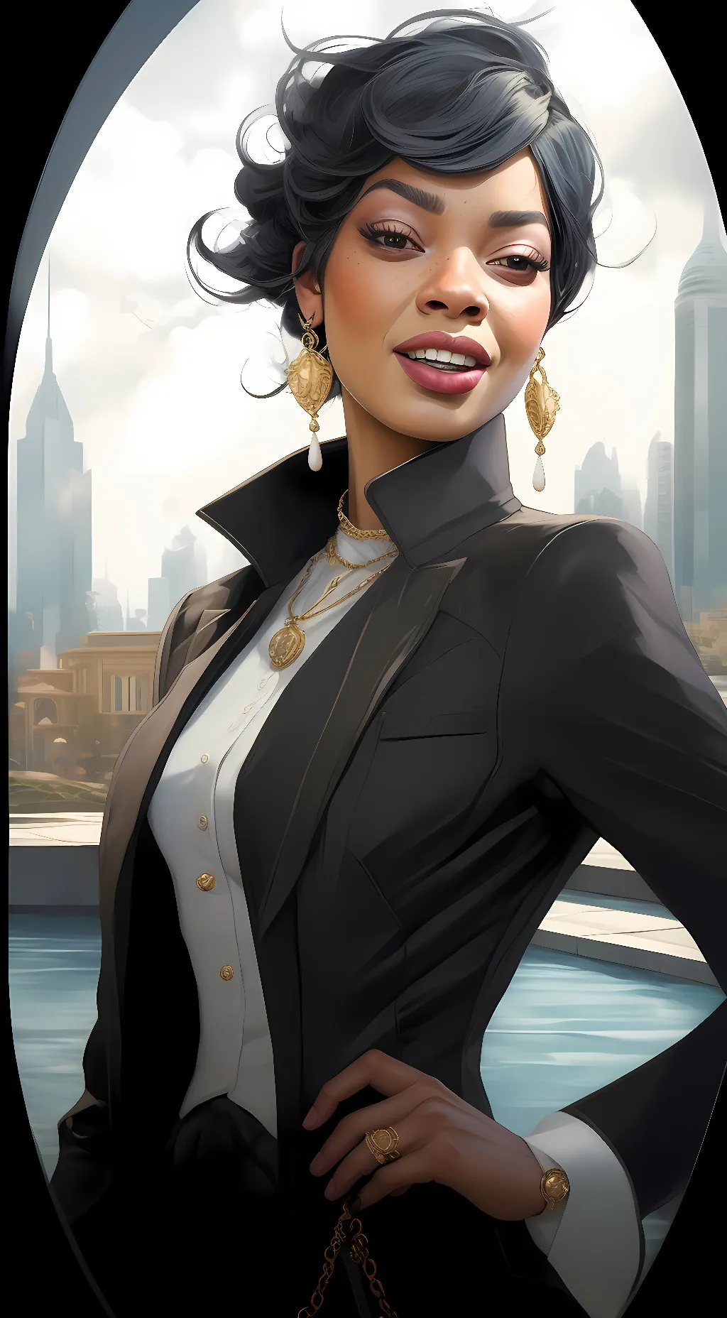 ai character: Sherine Stevenson background