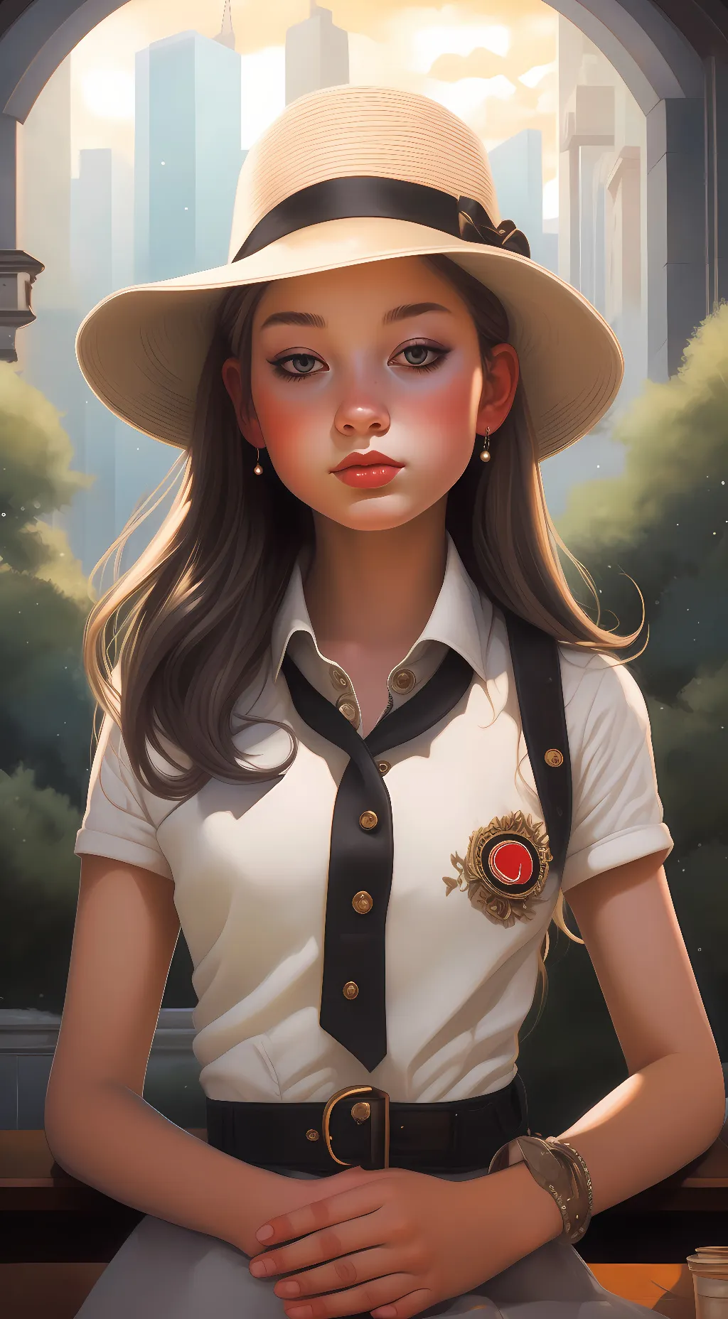 ai character: Wendy testaburger  background