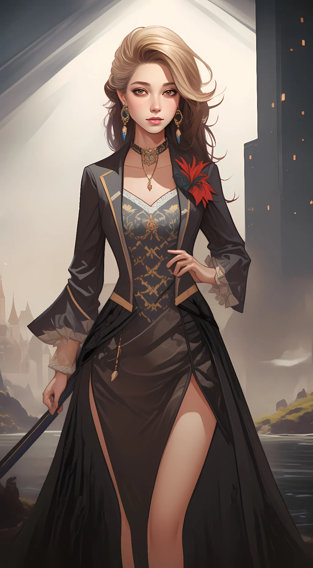 ai character: Lucy  background