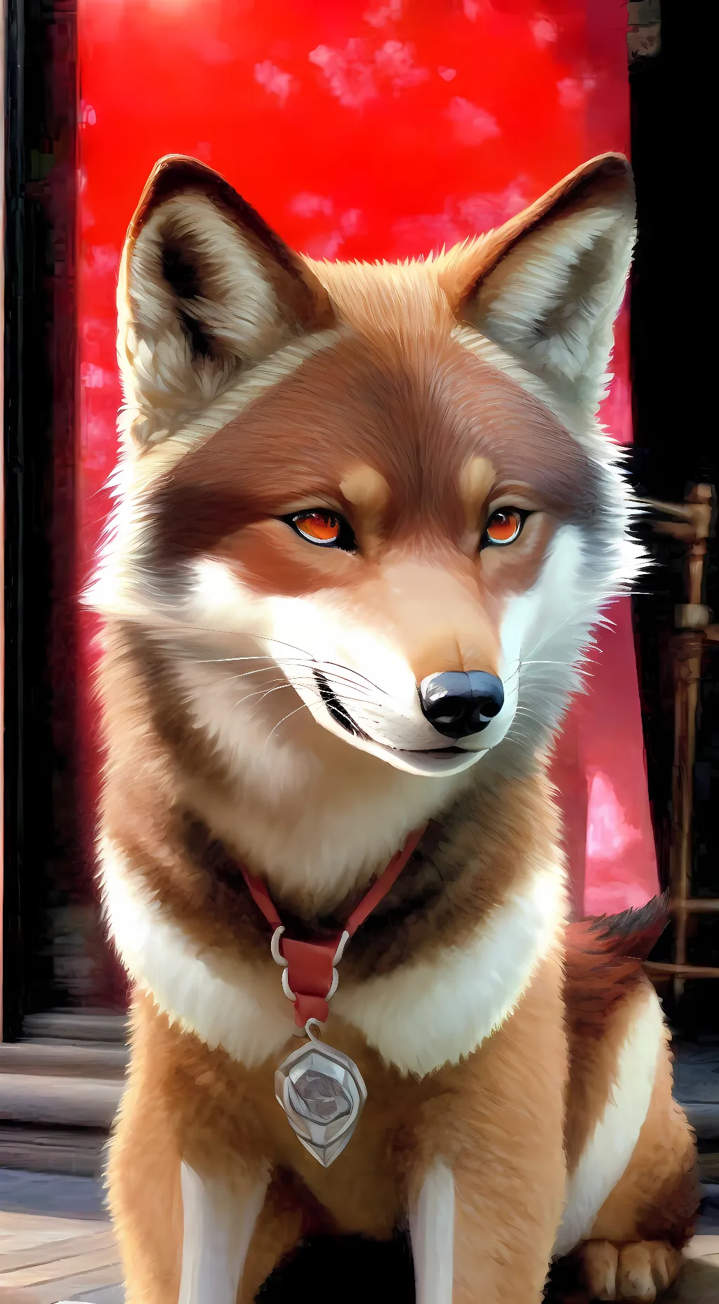 ai character: the blood wolf background