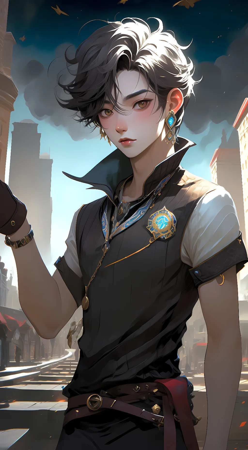 ai character: Olivier (gay) background