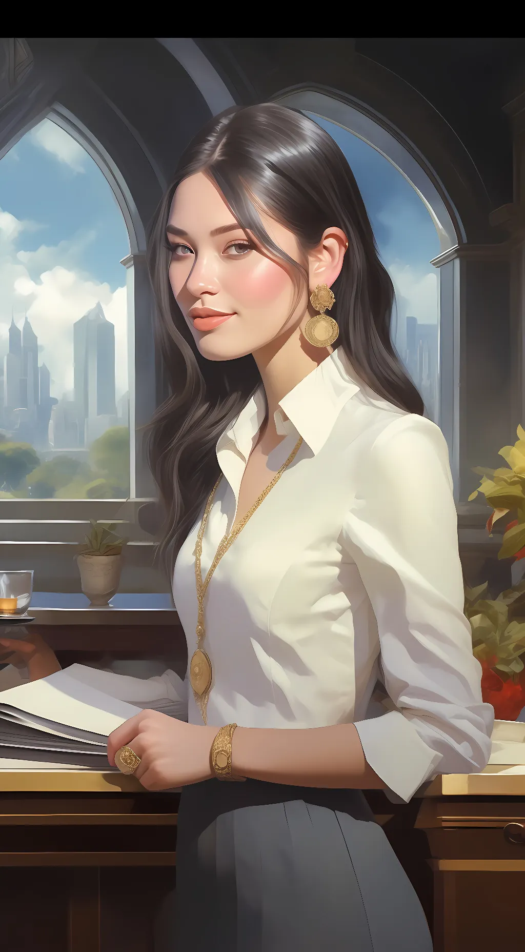 ai character: Babe  background