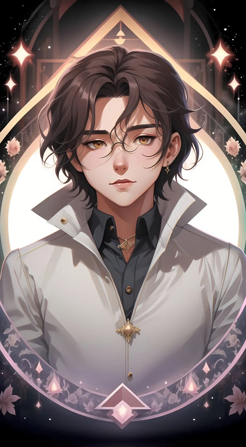 ai character: Jed Tien  background