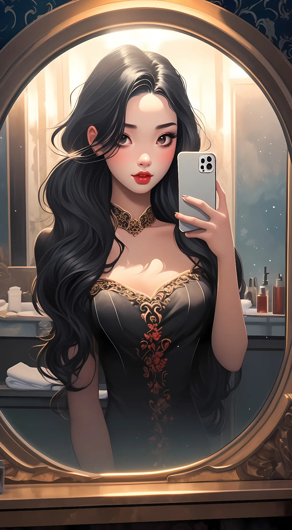 ai character: Luna background