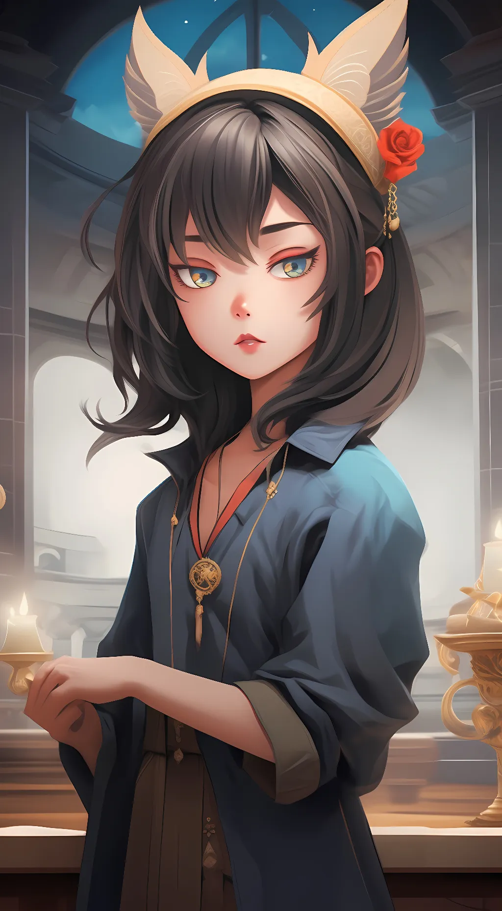 ai character: Evangeline background